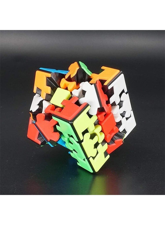 مكعب تروس 3x3، مكعب روبيك متين بهيكل تروس ثلاثي الأبعاد، مكعب سحري ثلاثي الأبعاد، ألغاز وألعاب ألغاز، مناسب لتنمية الدماغ، للأطفال والكبار - Image 3